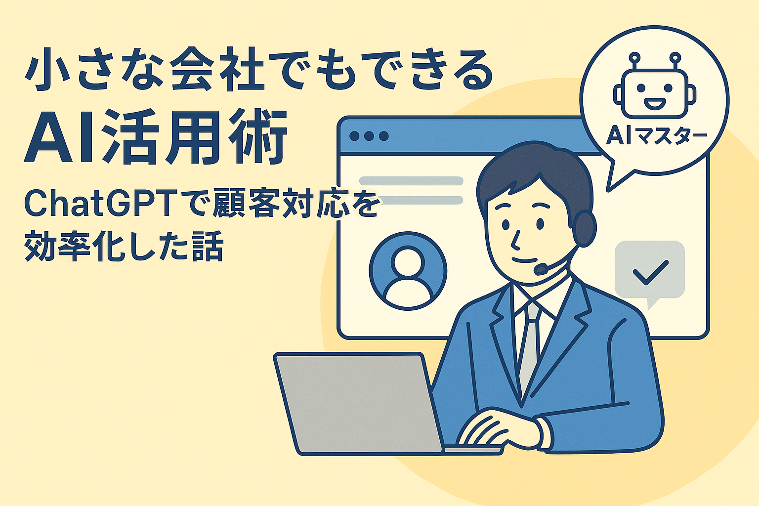 小さな会社でもできるAI活用術：ChatGPTで顧客対応を効率化した話