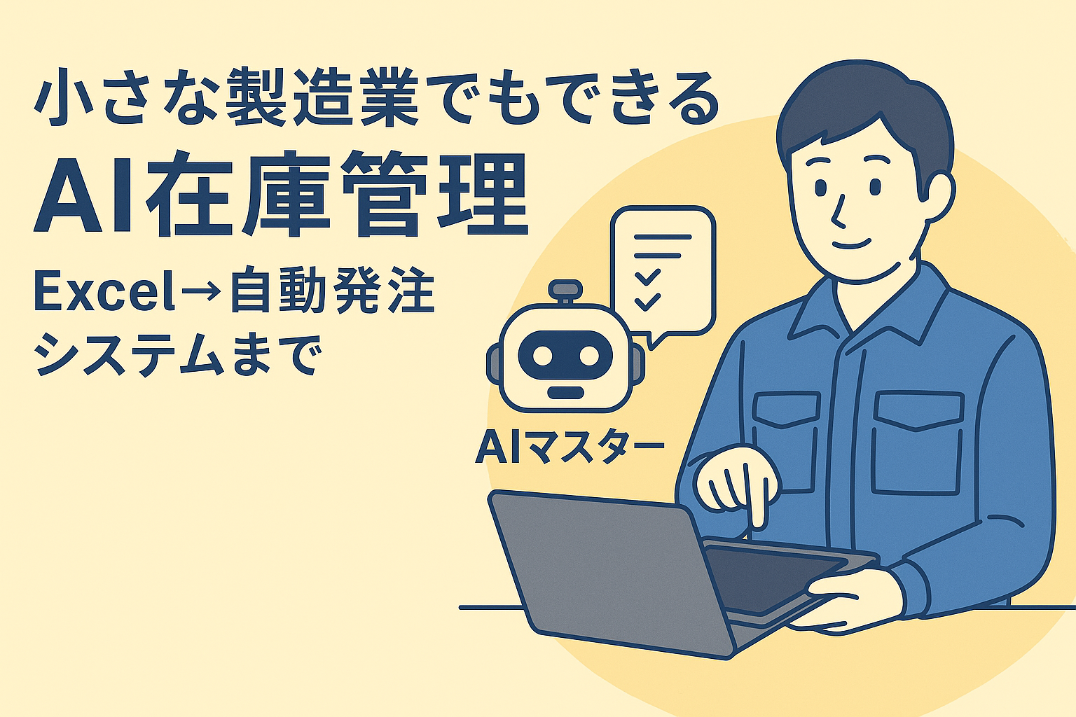 小さな製造業でもできるAI在庫管理：Excel→自動発注システムまで