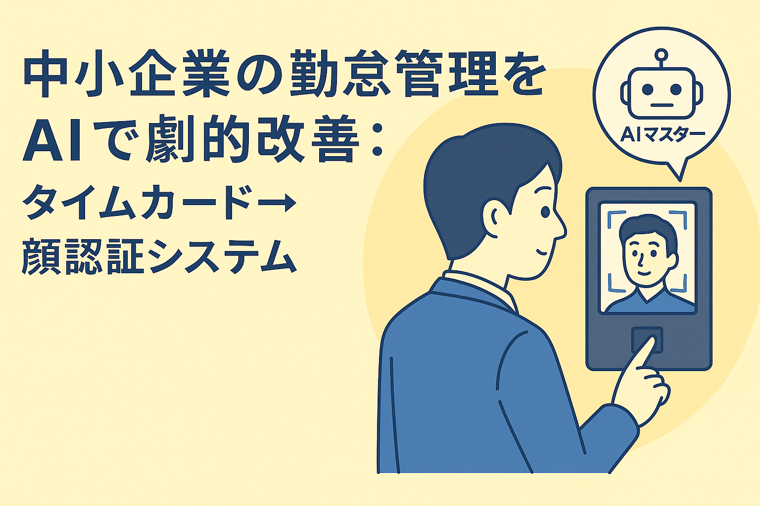中小企業の勤怠管理をAIで劇的改善：タイムカード→顔認証システム